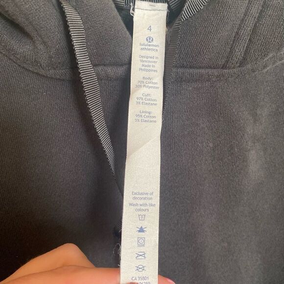 Lululemon Wind Down Pullover Black Size 4 - Picture 6 of 7